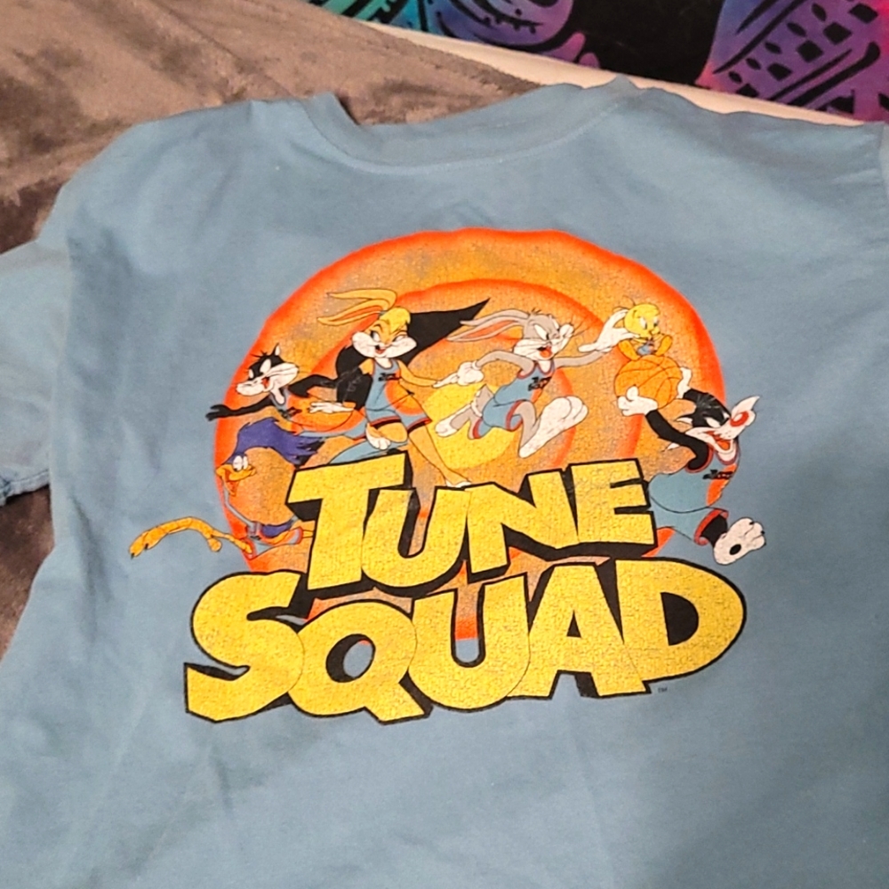Space jam crop top